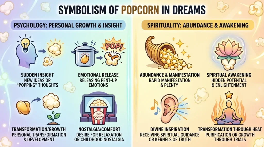 Symbolism in popcorn dream meaning from psychology and spirituality