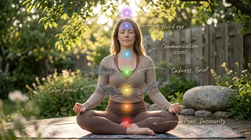 Connection to chakras and emotional blockages