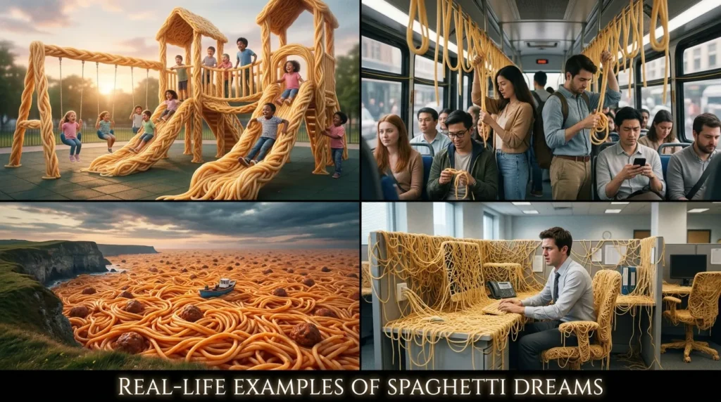 Real-life examples of spaghetti dreams