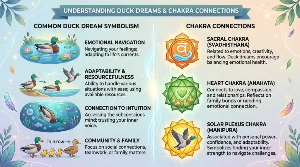Duck Dream Meaning and Chakra Connections
