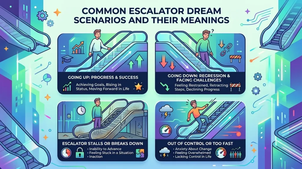 Common Escalator Dream Scenarios and Their Meanings