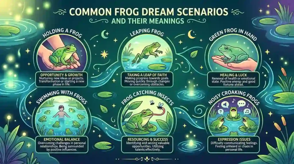 Common Frog Dream Scenarios and Their Meanings