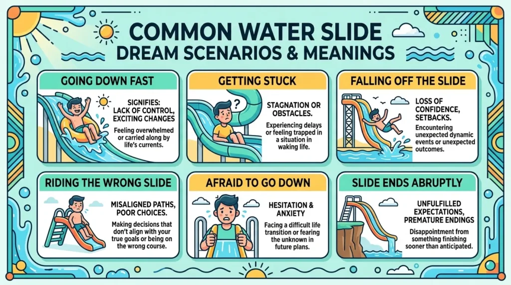 Common Water Slide Dream Scenarios and Their Meanings