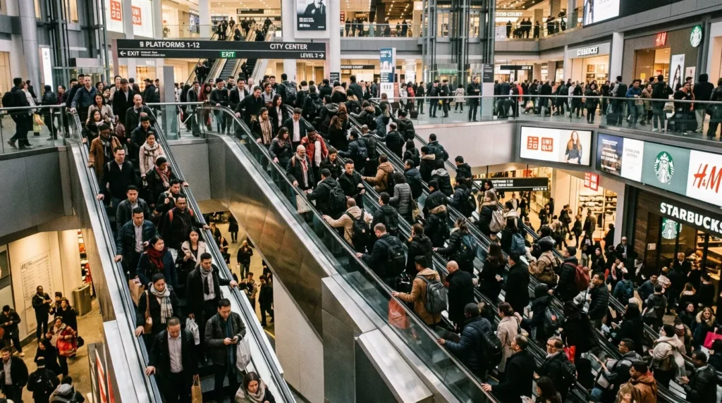 Dream About Crowded Escalators