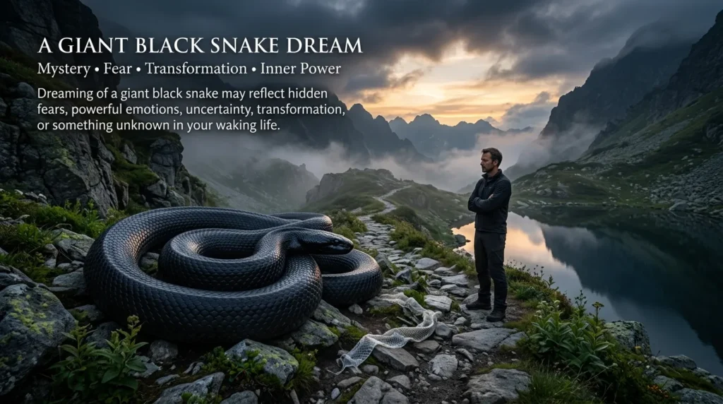 A Giant Black Snake Dream