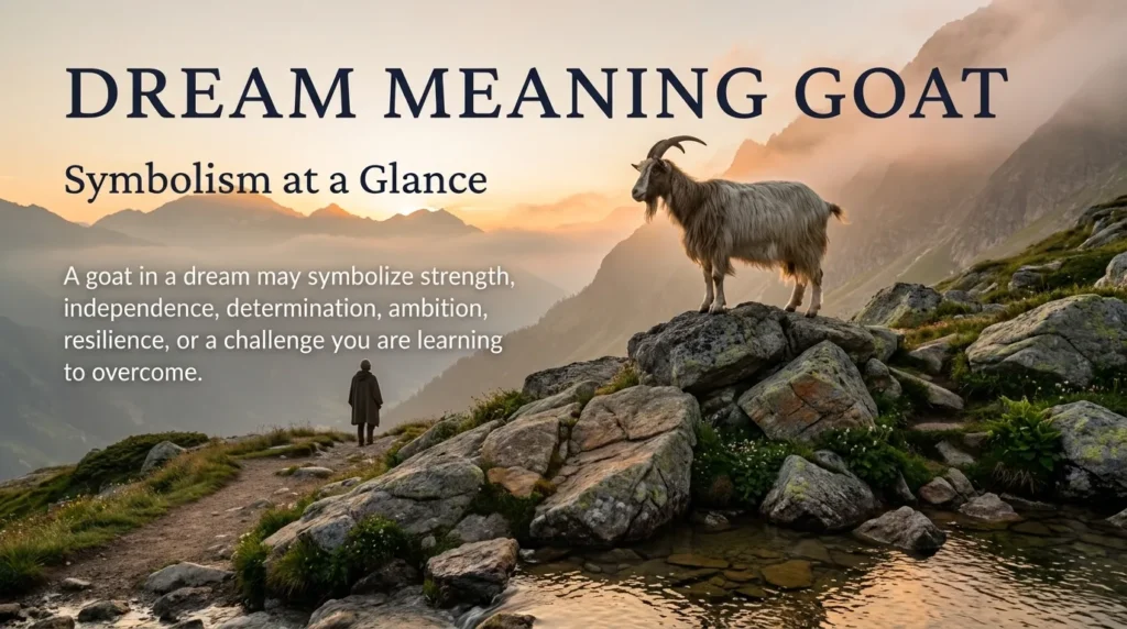 Dream Meaning Goat: Symbolism at a Glance