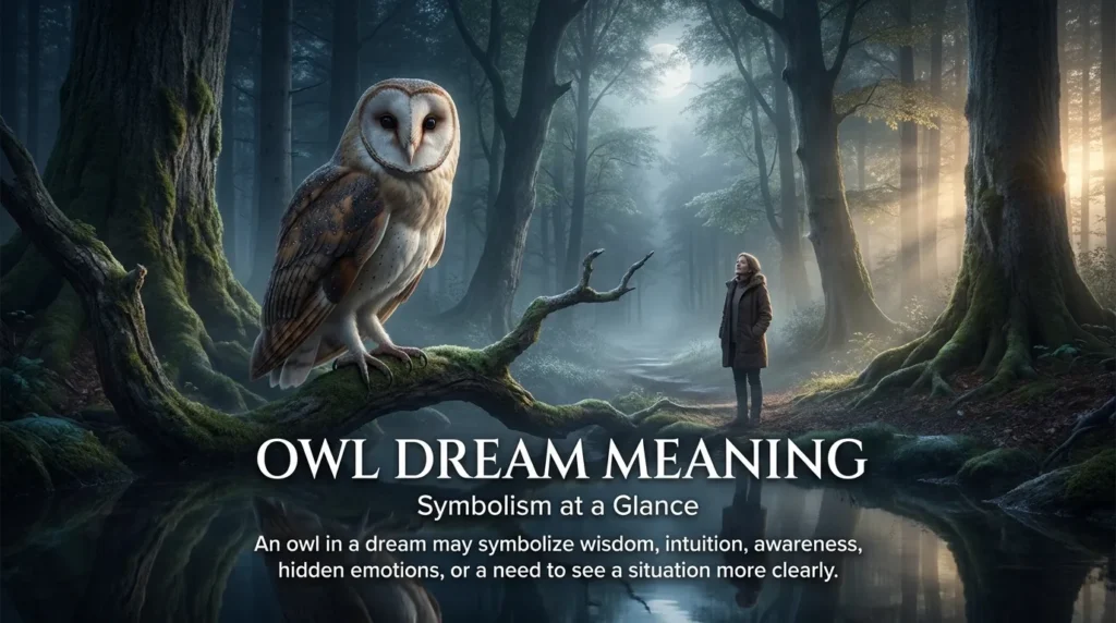 Dream Meaning of Owl at a Glance