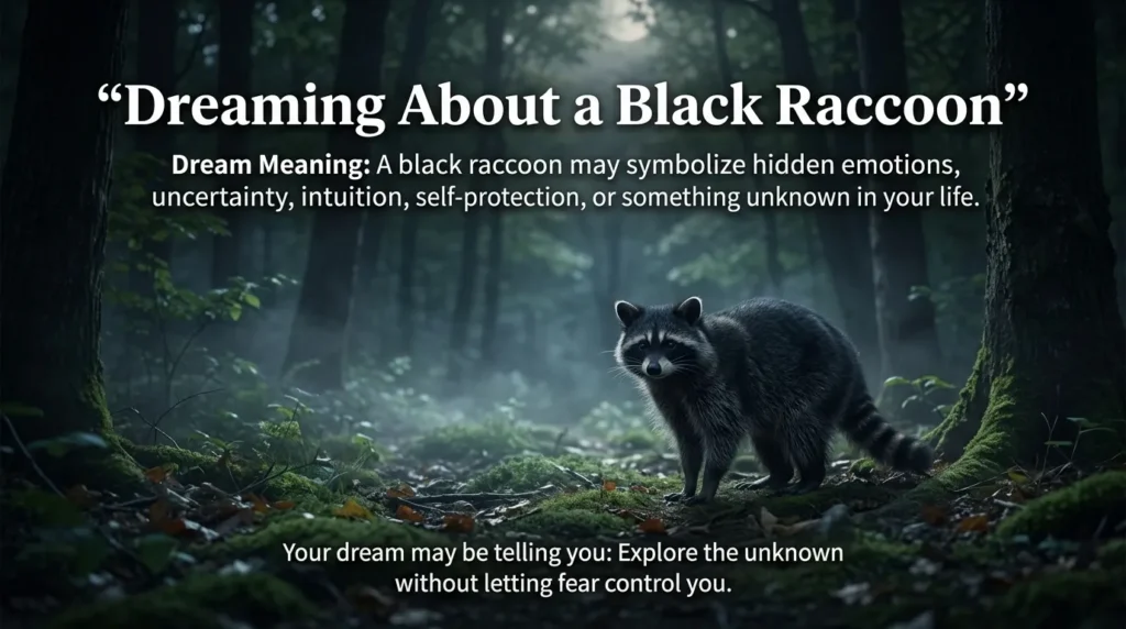 Dreaming About a Black Raccoon