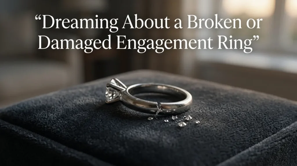 Dreaming About a Broken or Damaged Engagement Ring