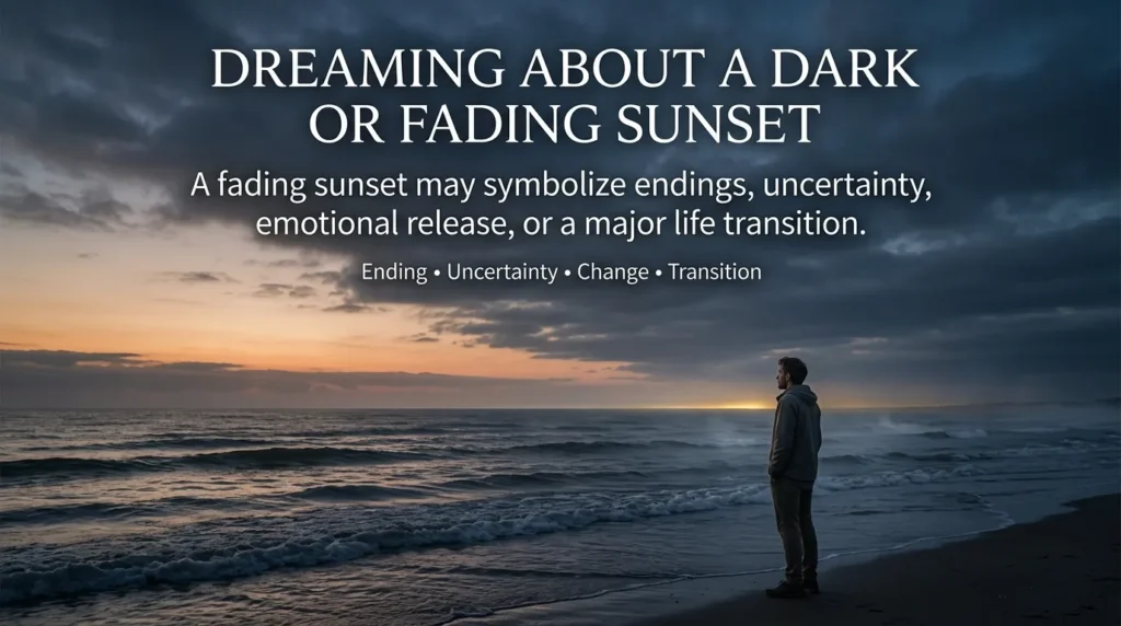 Dreaming About a Dark or Fading Sunset