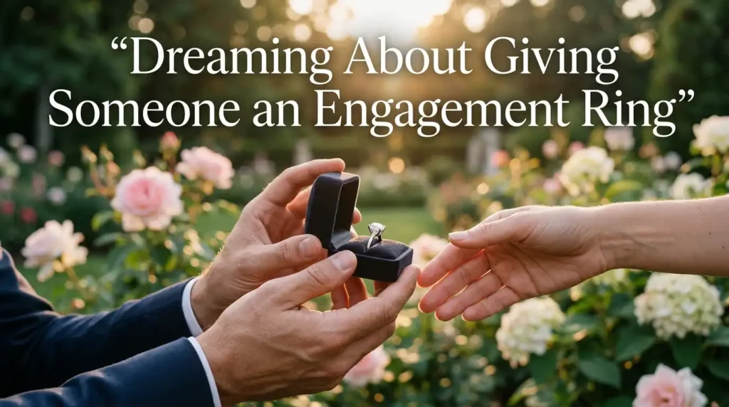 Dreaming About Giving Someone an Engagement Ring