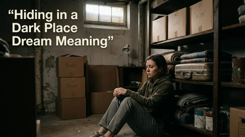 Hiding in a Dark Place Dream Meaning