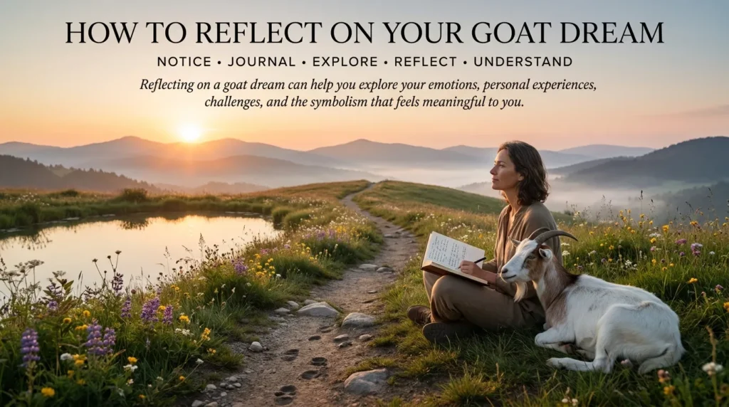How to Reflect on Your Goat Dream