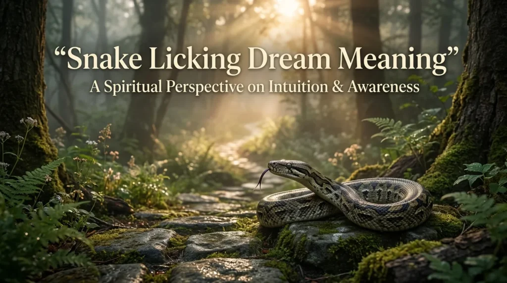 Snake Licking Dream Meaning From a Spiritual Perspective