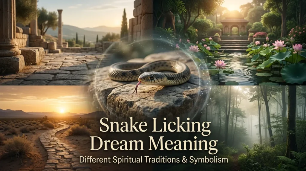 Snake Licking Dream Meaning in Different Spiritual Traditions