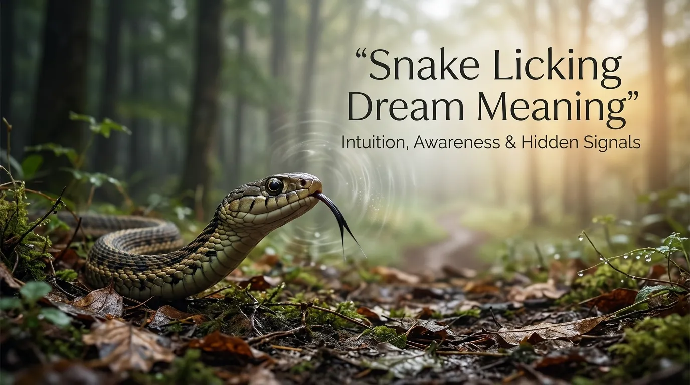 Snake Licking Dream Meaning