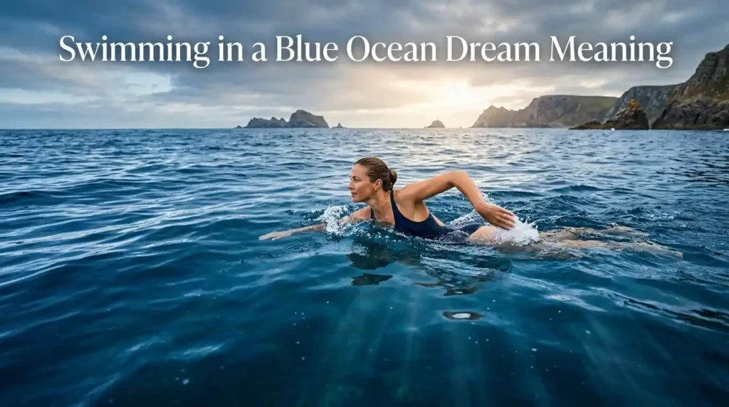 Swimming in a Blue Ocean Dream Meaning