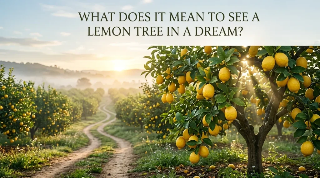 What Does It Mean to See a Lemon Tree in a Dream?