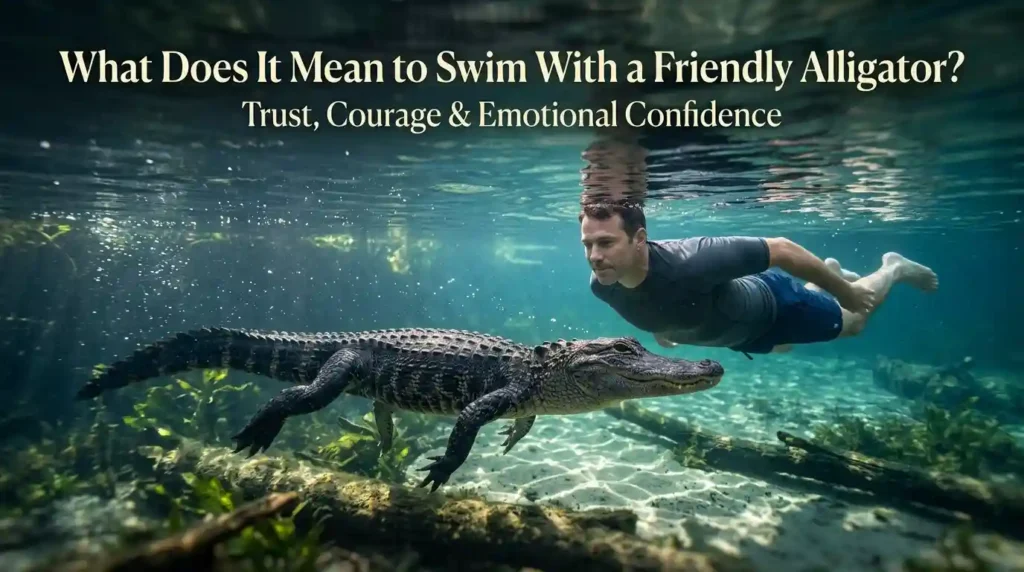 What Does It Mean to Swim With a Friendly Alligator?
