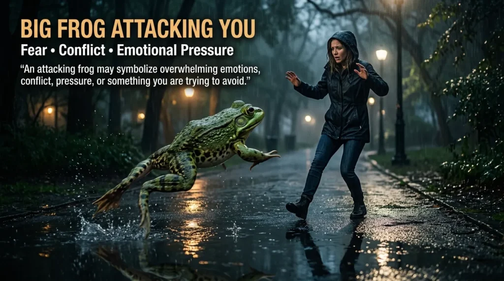 Big Frog Attacking You in a Dream