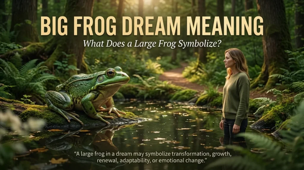 Big Frog Dream Meaning: What Does a Large Frog Symbolize?