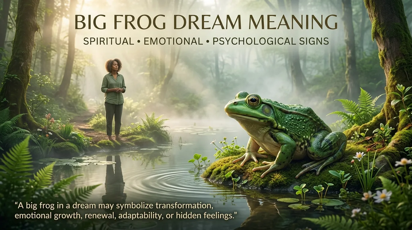 Big Frog Dream Meaning