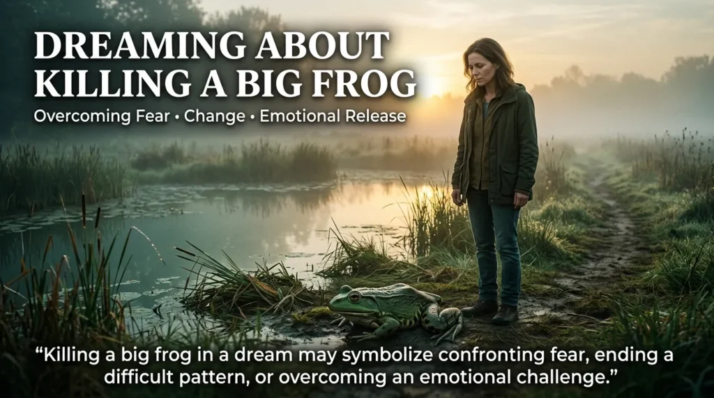 Dreaming About Killing a Big Frog