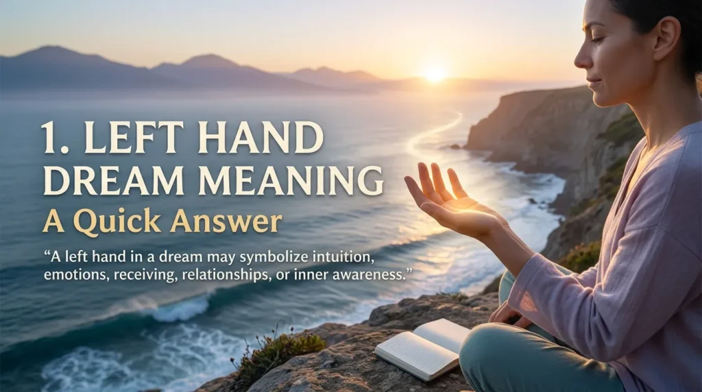 Left Hand Dream Meaning: A Quick Answer