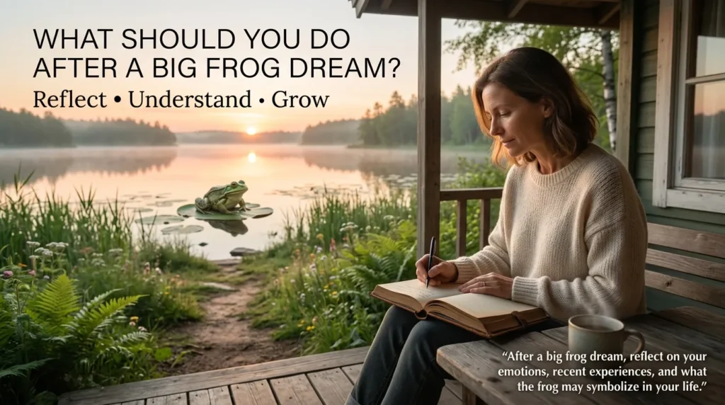 What Should You Do After Dreaming About a Big Frog?
